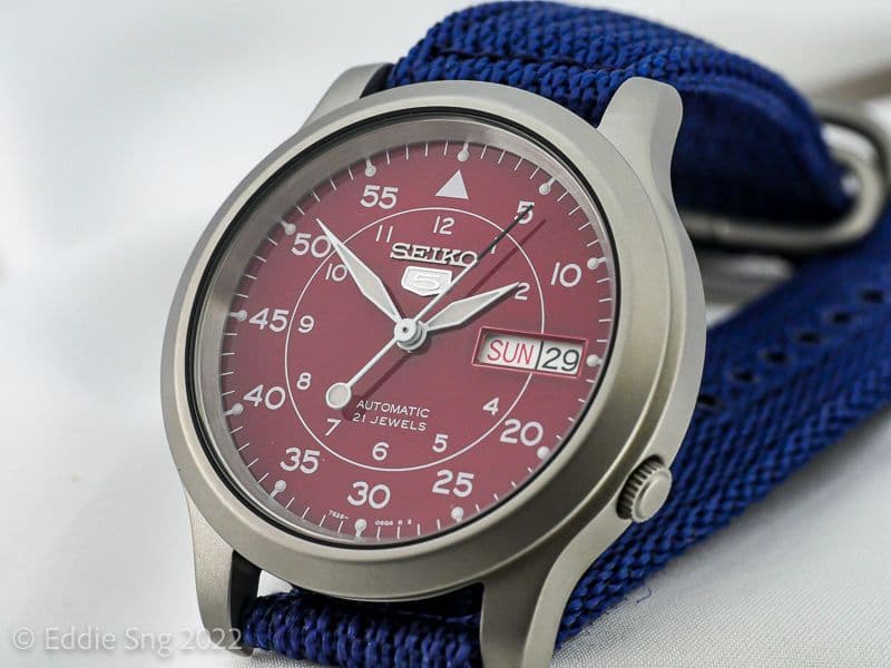 Legacy image from Seiko 5 Military Red Dial - Amazon Edition